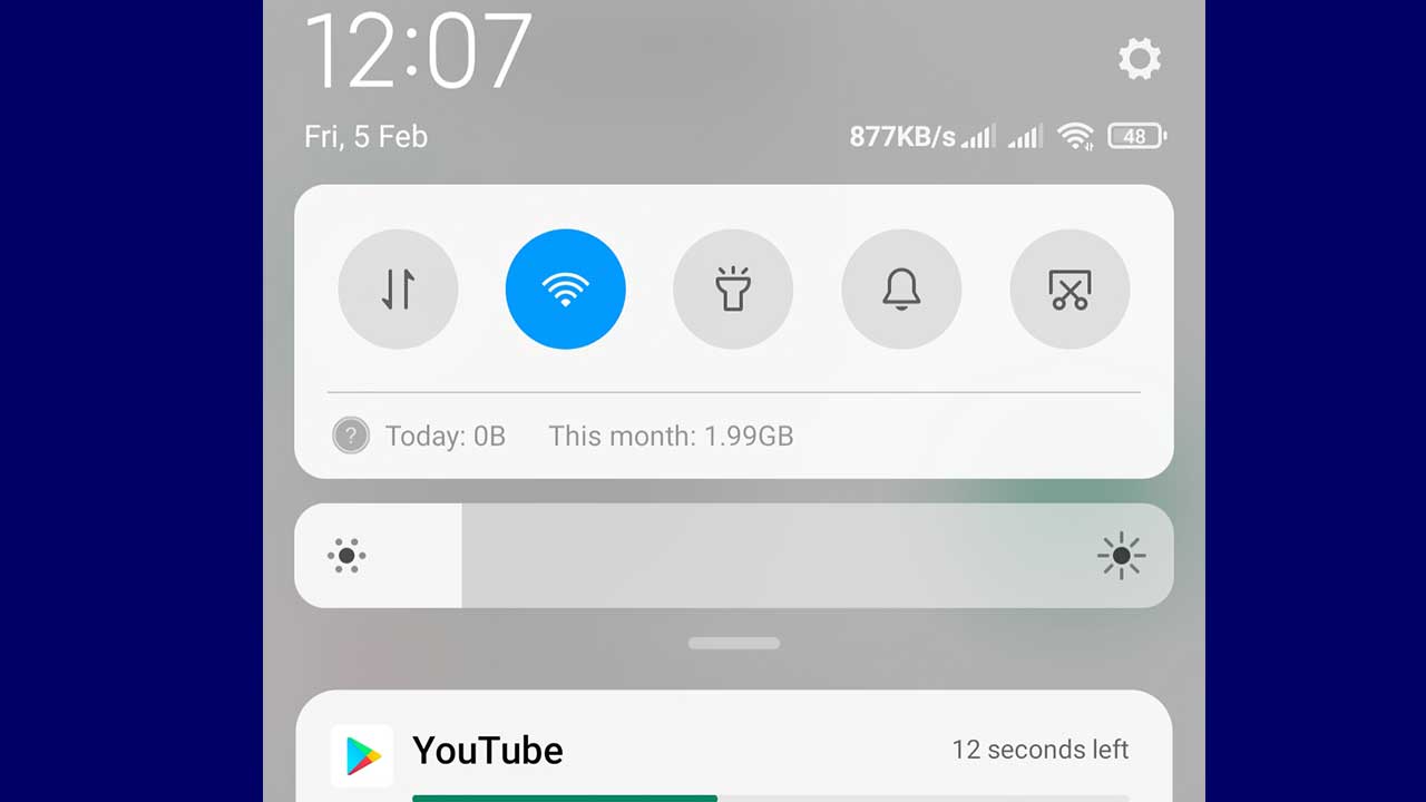 Status Info Kecepatan Internet Di Xiaomi